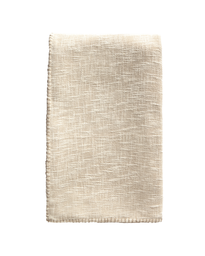 Couvre-lit en coton couleur écru disponible en plusieurs tailles