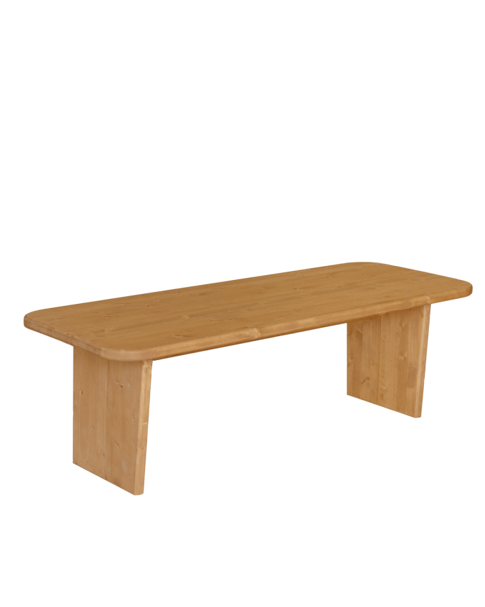 Table basse en bois massif dans le ton chêne moyen de différentes tailles