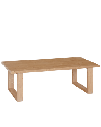 Table basse en bois massif dans le ton chêne moyen de différentes tailles