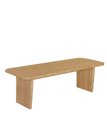 Table basse en bois massif dans le ton chêne moyen de différentes tailles