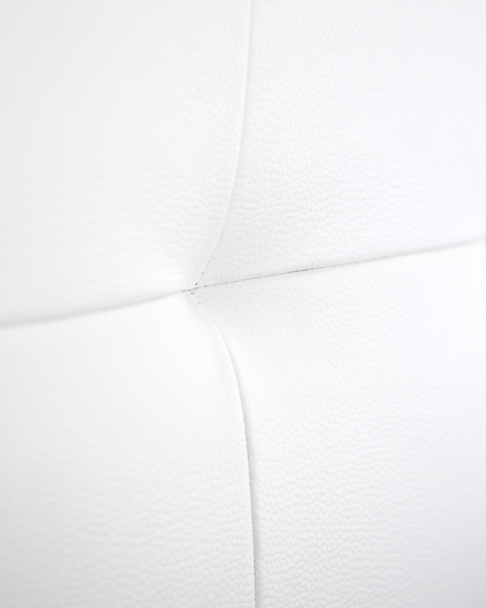 Tête de lit rembourrée en similicuir avec plis blancs en différentes tailles