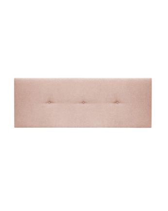 Tête de lit rembourrée en polyester avec boutons rose pâle en différentes tailles
