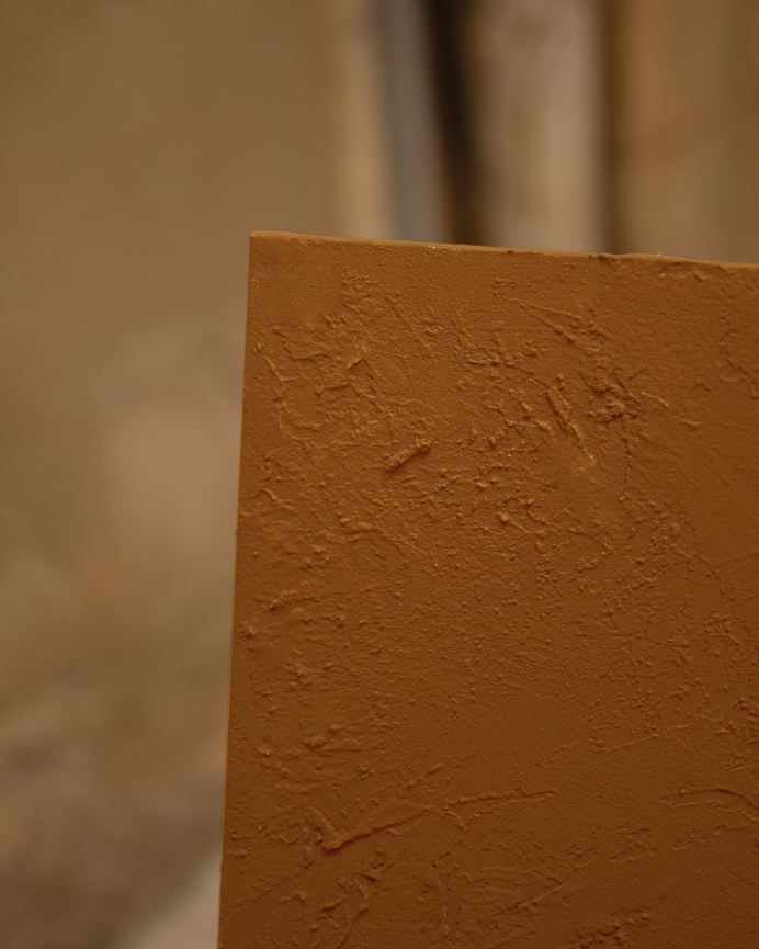 Tableau terracotta décoratif sur toile de coton avec cadre en bois peint à la main à la peinture à l'huile différentes tailles