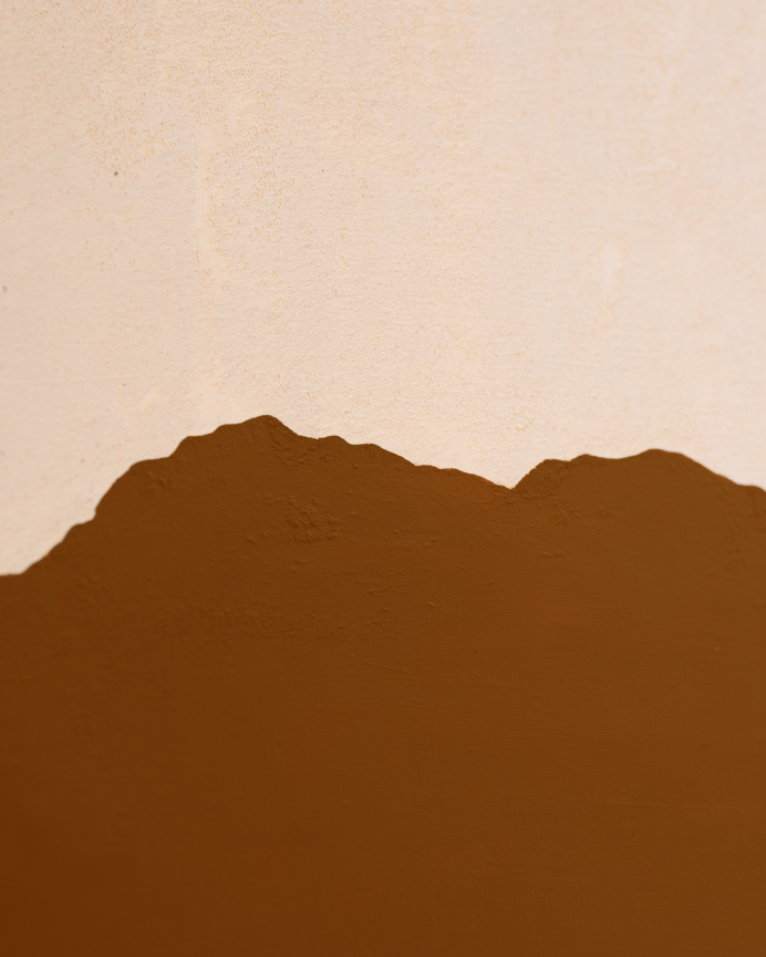 Tableau terracotta décoratif sur toile de coton avec cadre en bois peint à la main à la peinture à l'huile différentes tailles