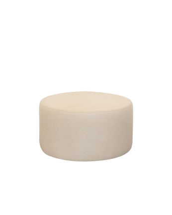 Pouf en ton naturel de 60x34cm