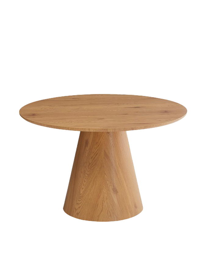 Table de salle à manger en stratifié chêne naturel 120x76 cm