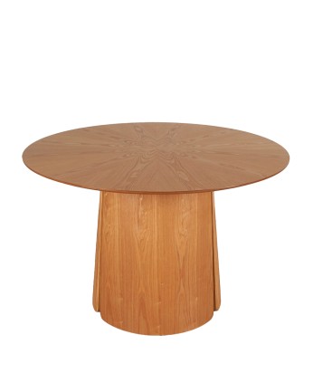Table de salle à manger en placage chêne naturel 120x75cm