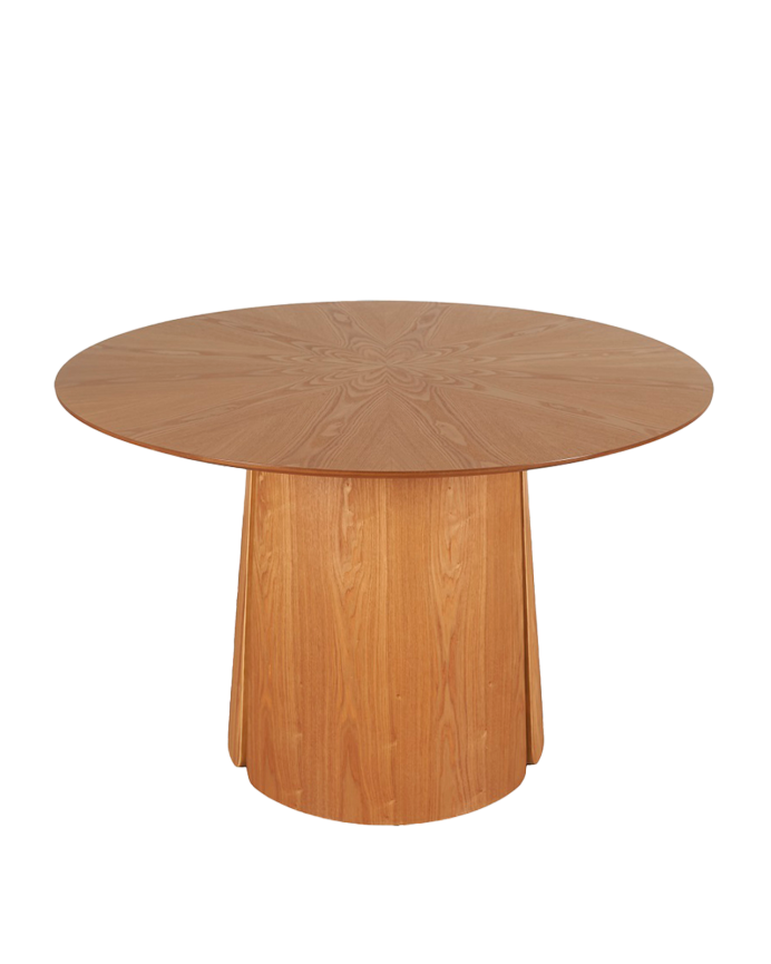 Table de salle à manger en placage chêne naturel 120x75cm