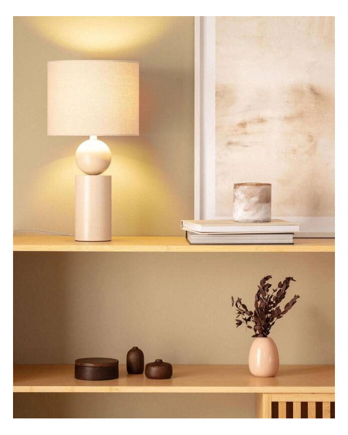 Lampadaire en céramique beige 50cm