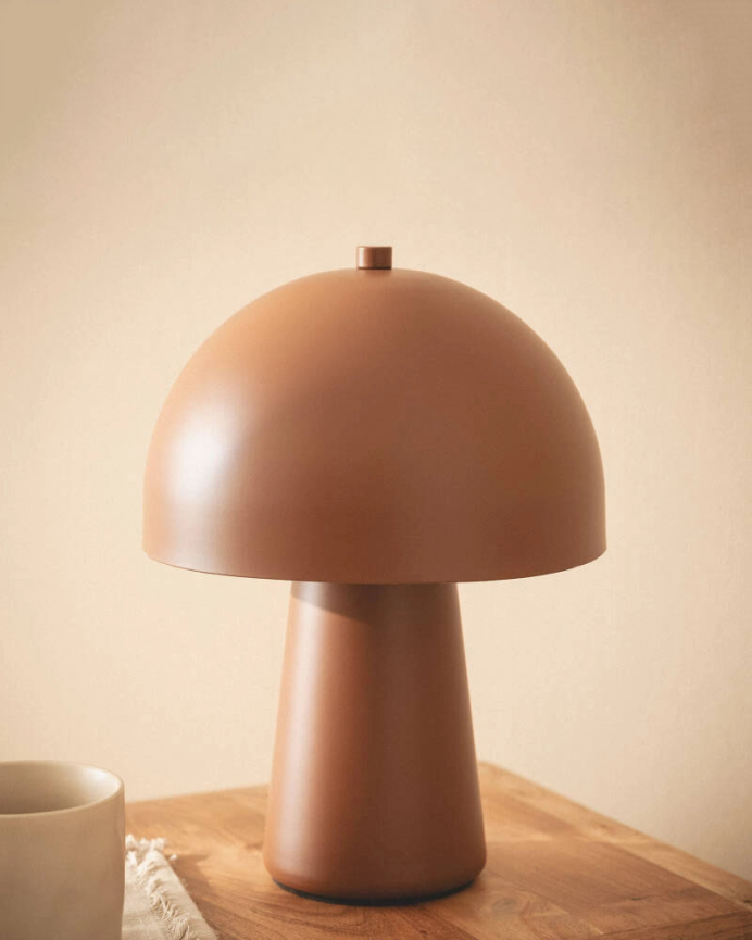 Lampadaire en métal marron 29cm