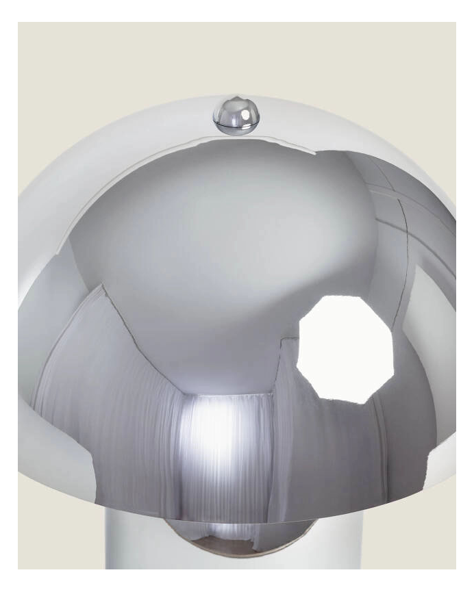 Lampadaire en métal chromé 32 cm