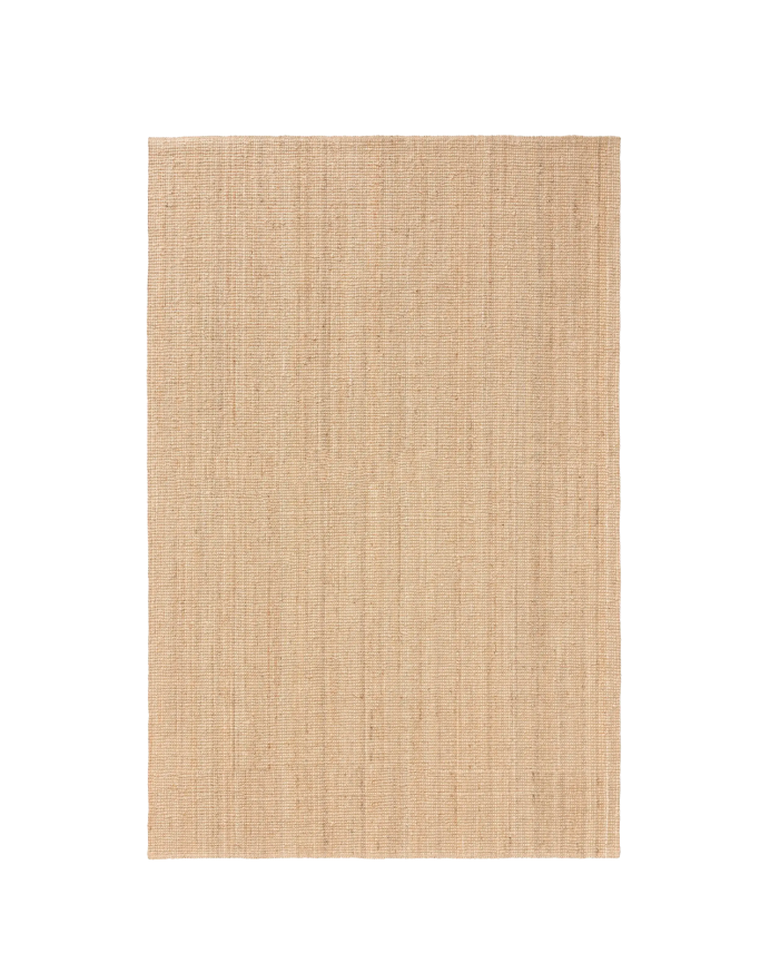 Tapis rectangulaire en jute beige dans plusieurs mesures
