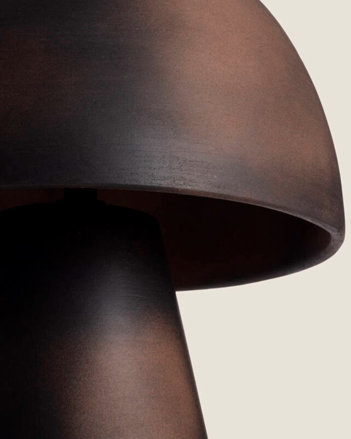 Lampadaire en métal noir 36cm