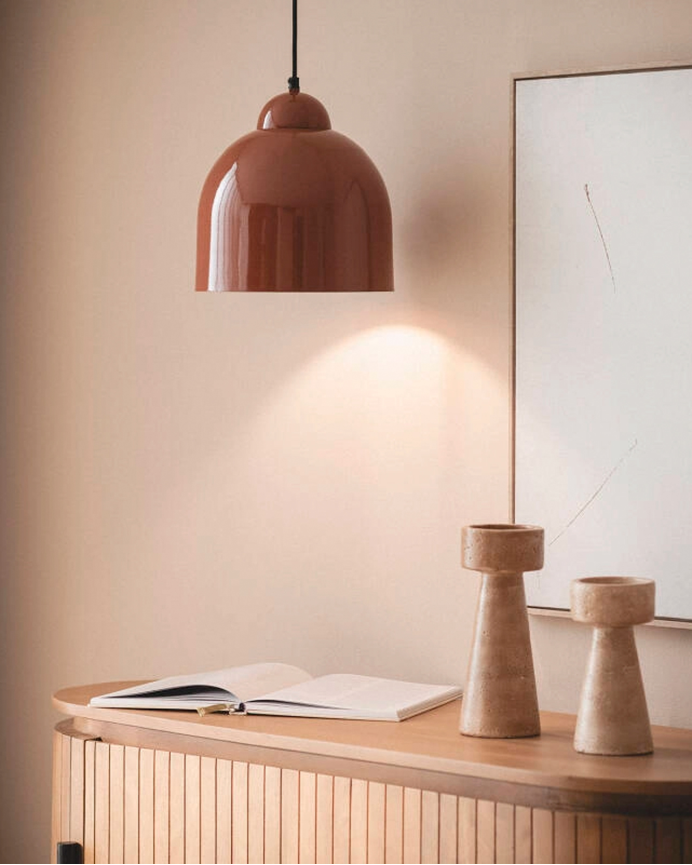 Lampadaire en métal brun clair 26cm
