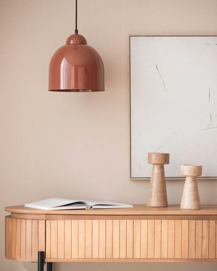 Lampadaire en métal brun clair 26cm