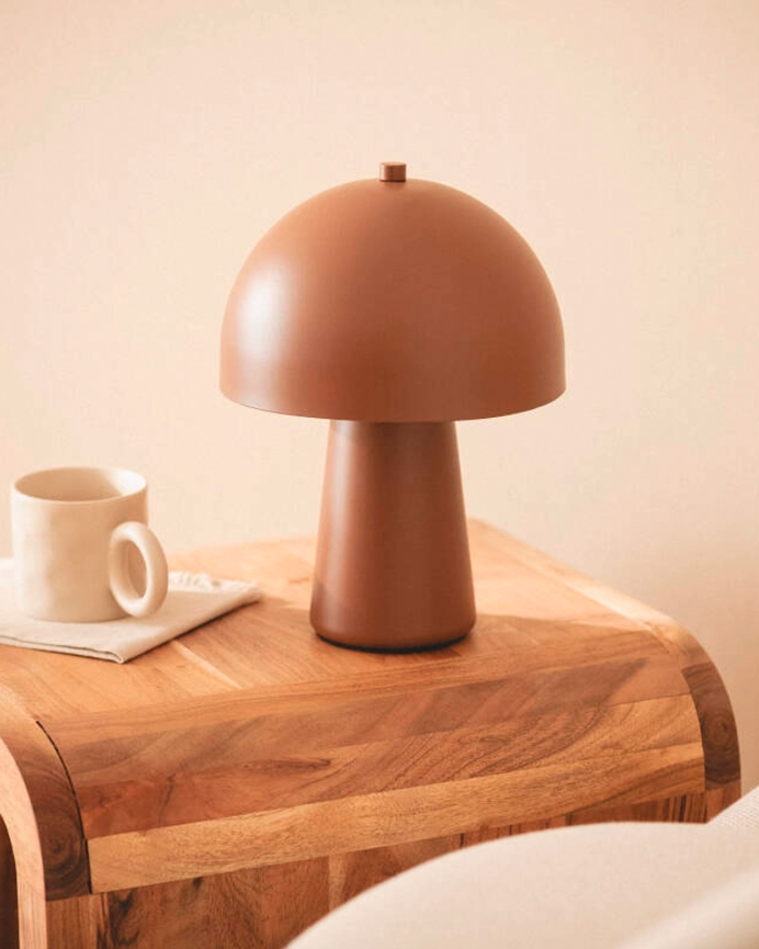 Lampadaire en métal marron 29cm