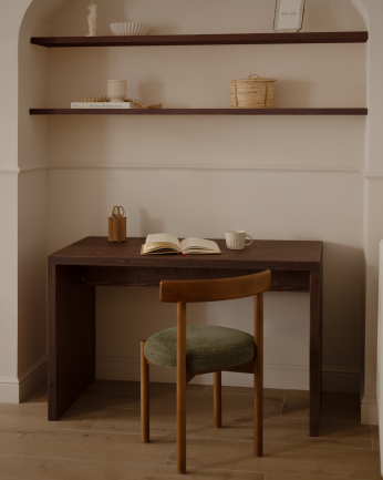 Table de bureau en ton noyer en varias medidas