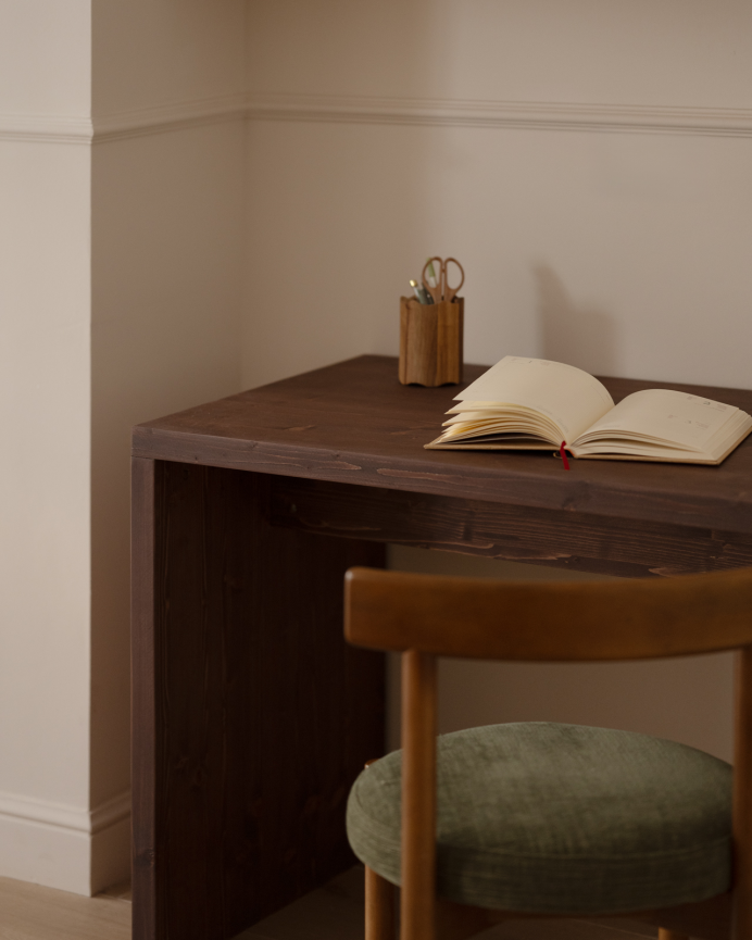 Table de bureau en ton noyer en varias medidas