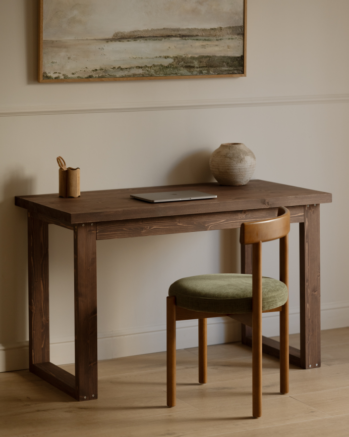 Table de bureau en ton noyer en varias medidas