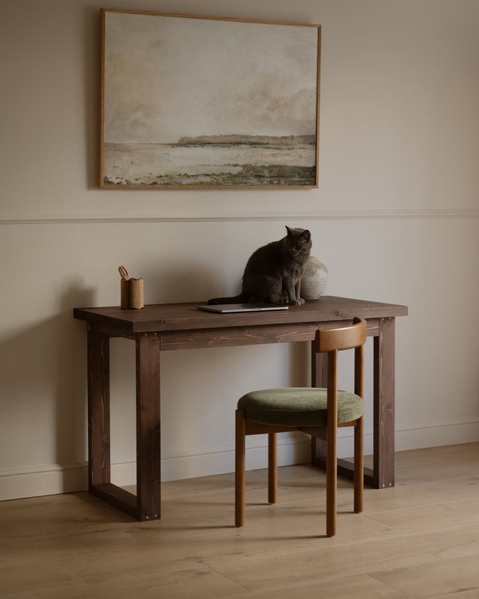 Table de bureau en ton noyer en varias medidas
