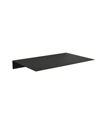 Tavolino in acciaio 100% riciclato in tonalità nero di 6x50cm
