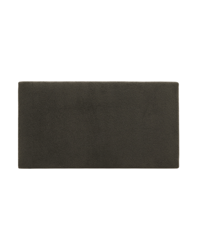 Testiera imbottita in cotone di colore grigio scuro disponibile in varie misure