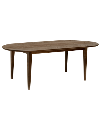 Tavolo da pranzo ovale in legno massello di noce di varie dimensioni