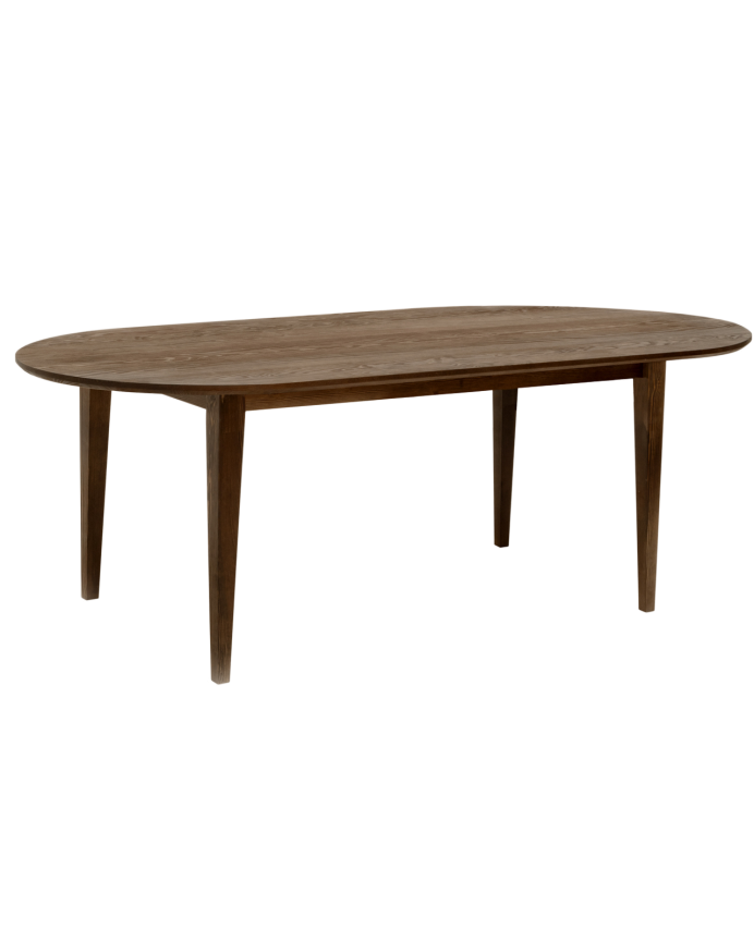 Tavolo da pranzo ovale in legno massello di noce di varie dimensioni