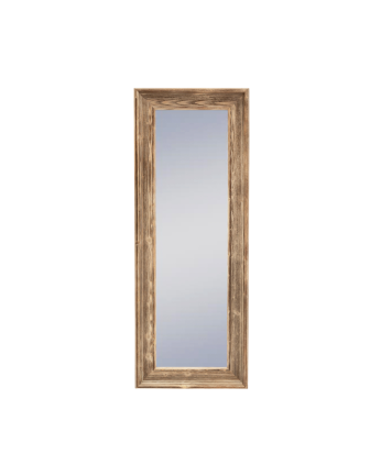 Specchio in legno massello a forma rettangolare finito in noce in varie misure.