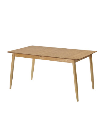 Tavolo da pranzo allungabile in legno naturale da 150-190cm