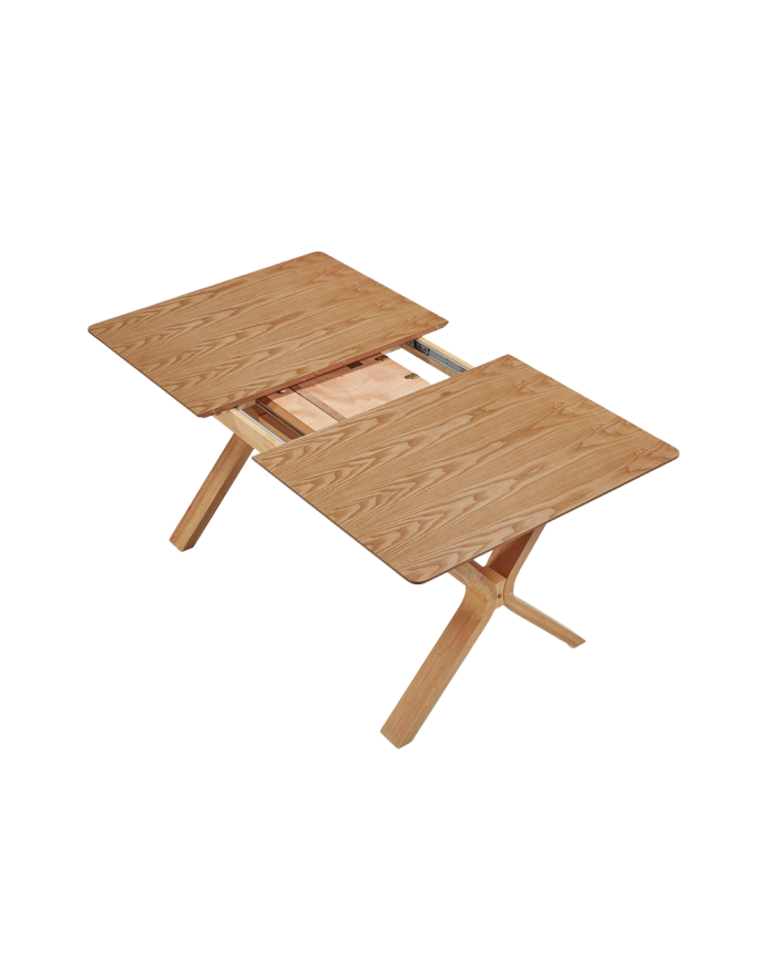 Tavolo da pranzo estensibile in legno naturale di varie misure
