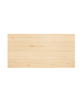 Testiera in legno massello in tonalità naturale di varie misure