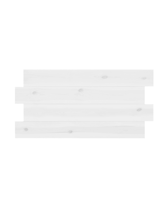 Testiera in legno massello asimmetrica in tono bianco di varie misure