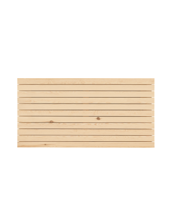 Testiera in legno massello in tono naturale di varie misure