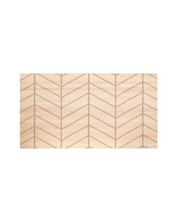Testata del letto in legno massello con motivo Spiga L in tono naturale di varie misure