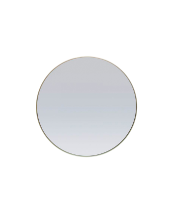 Specchio da parete tondo in metallo color oro di varie misure