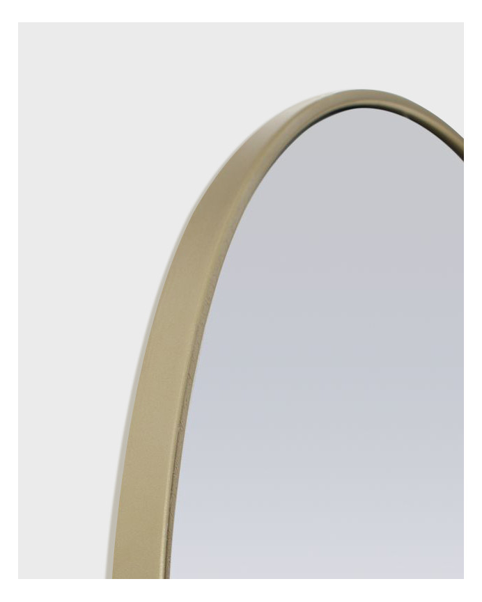 Specchio da parete tondo in metallo color oro di varie misure