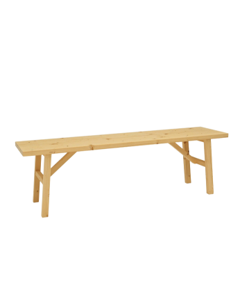 Panchina in legno massello in tonalità oliva di varie misure