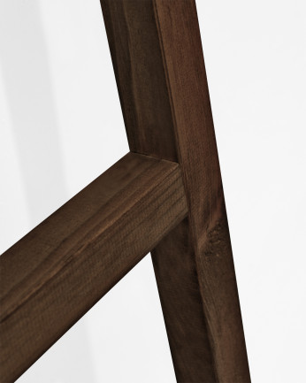 Scala in legno massello in tonalità noce di 150x50cm