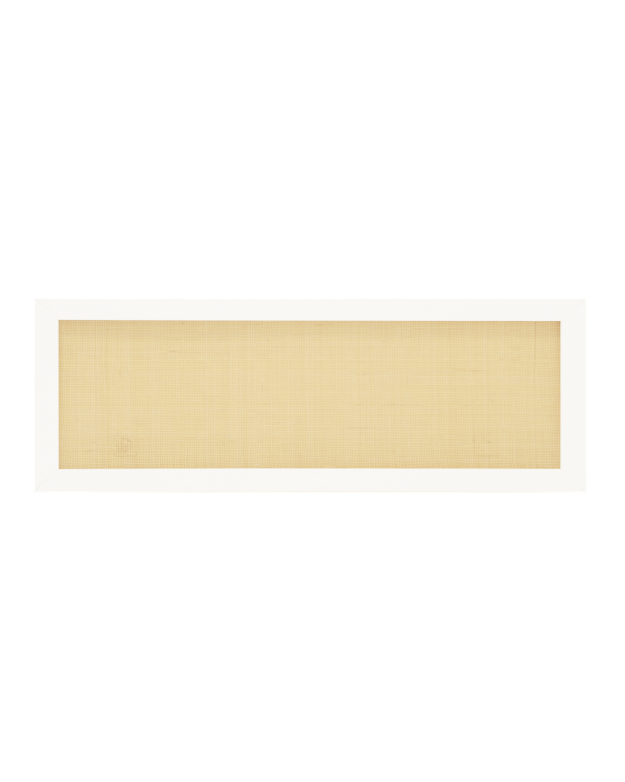 Pannello di testiera in legno massello in tono bianco di varie misure