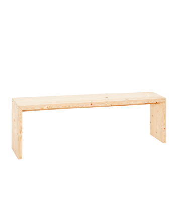 Panchina in legno massello in tonalità naturale di varie misure