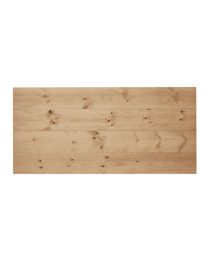Testiera in legno massello in tonalità quercia media disponibile in varie dimensioni