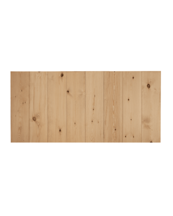 Testata del letto in legno massello in tonalità di rovere medio di varie misure