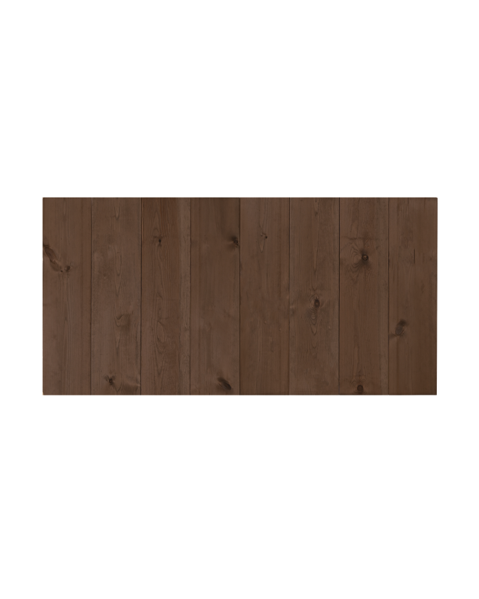 Testiera in legno massello in tonalità noce di varie misure