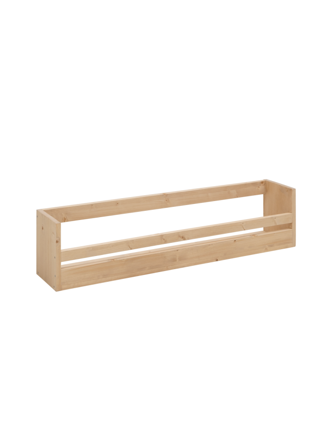 Scaffale portascarpe in legno massello in tonalità di rovere medio di varie dimensioni