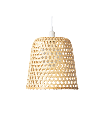 Lampada da soffitto in fibre naturali di rattan 31x182cm