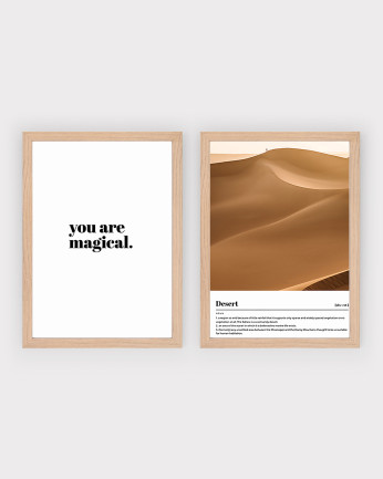 Pacchetto di 2 laminati Magic Desert