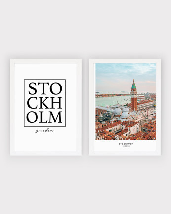 Pack di 2 stampe Stockholm