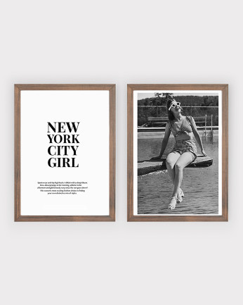 Pack di 2 stampe NewYorkCityGirl