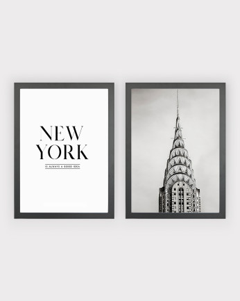 Pack di 2 stampe New York